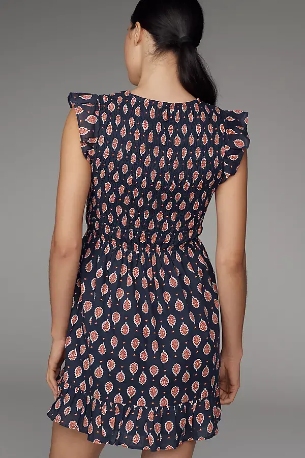Anthropologie The Peregrine Mini Dress Navy