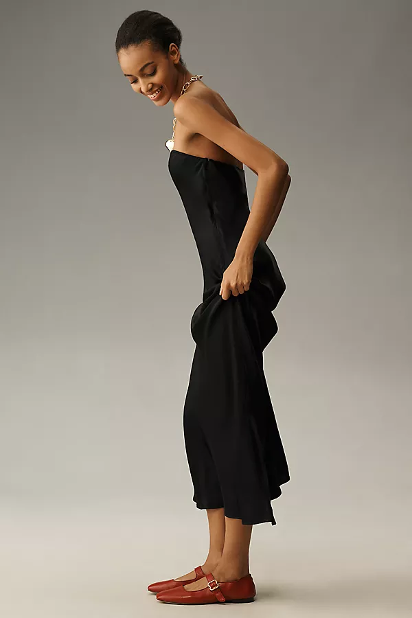 Anthropologie The Tilda Slip Dress Black