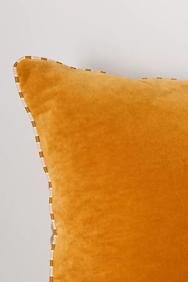 Anthropologie Velvet Milo Pillow Maize