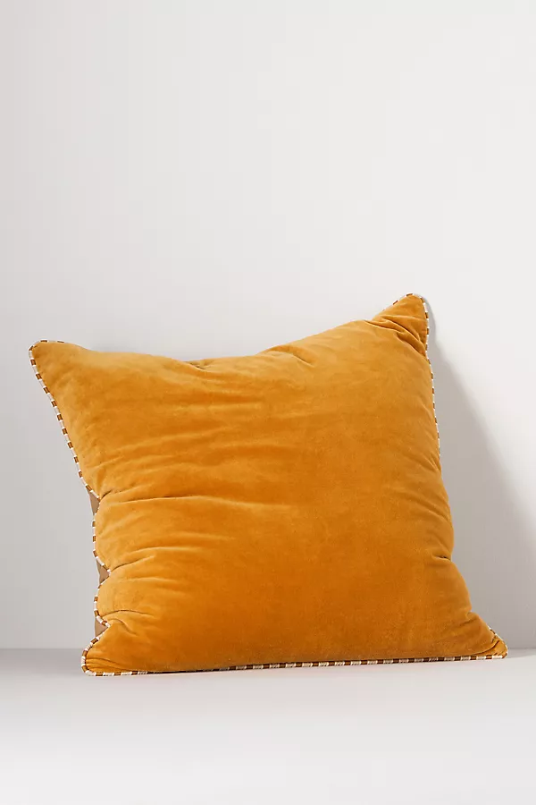 anthropologie Velvet Milo Pillow Maize