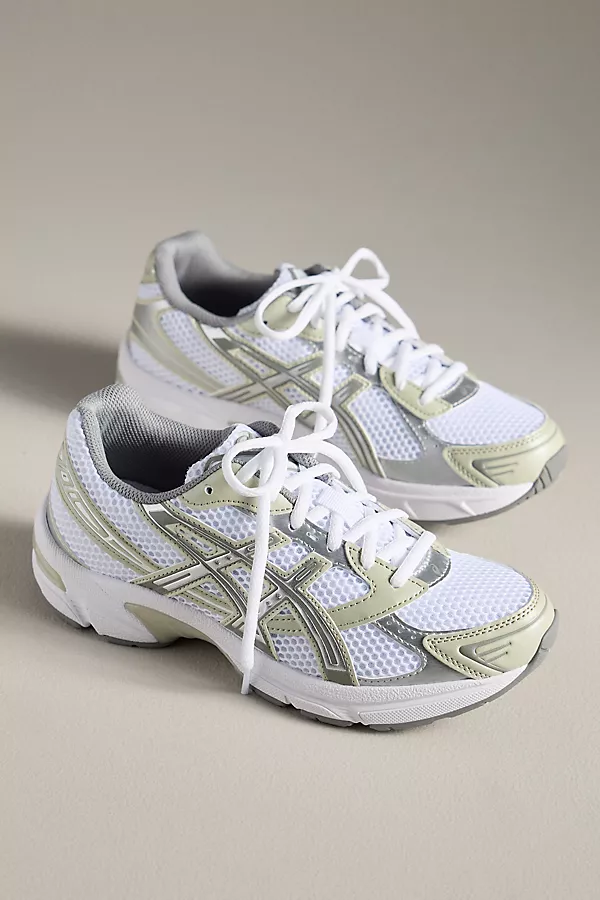 anthropologie ASICS GEL-1130 Sneakers White / Dried Leaf Green