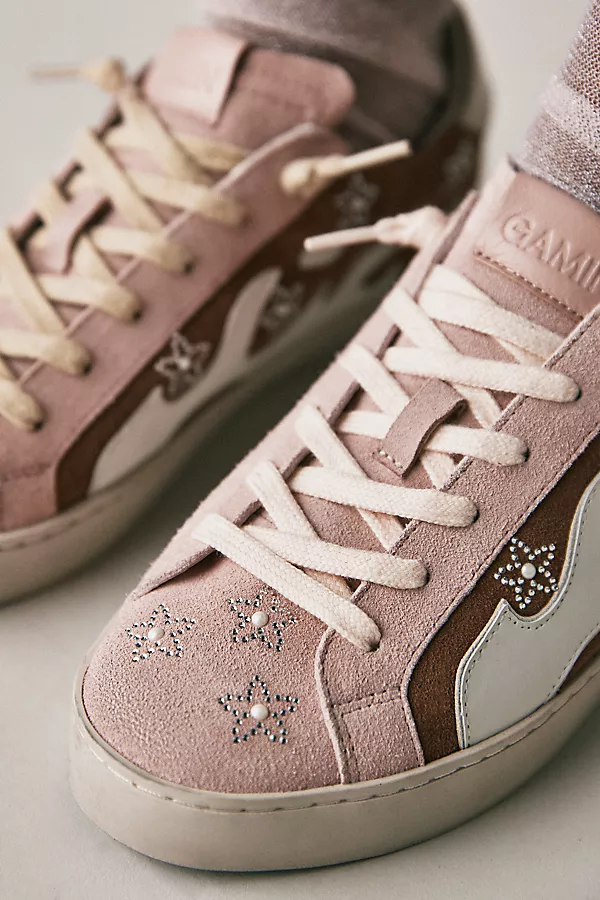 Anthropologie Bibi Lou Gamin Sneakers Brown Pattern