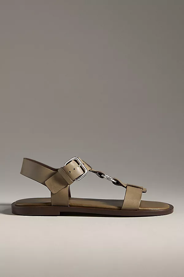Anthropologie By Anthropologie Gladiator Ring Sandals Moss