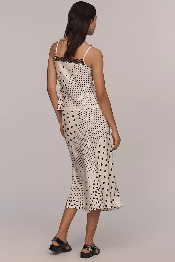 Anthropologie By Anthropologie Lace Tank Black & White Pattern