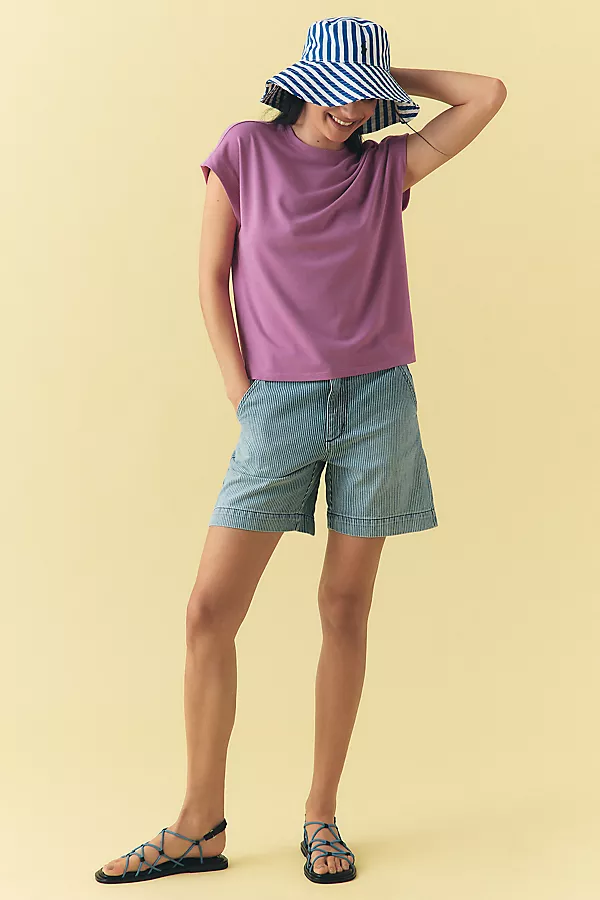 Anthropologie By Anthropologie Muscle Tee Rosey Pink