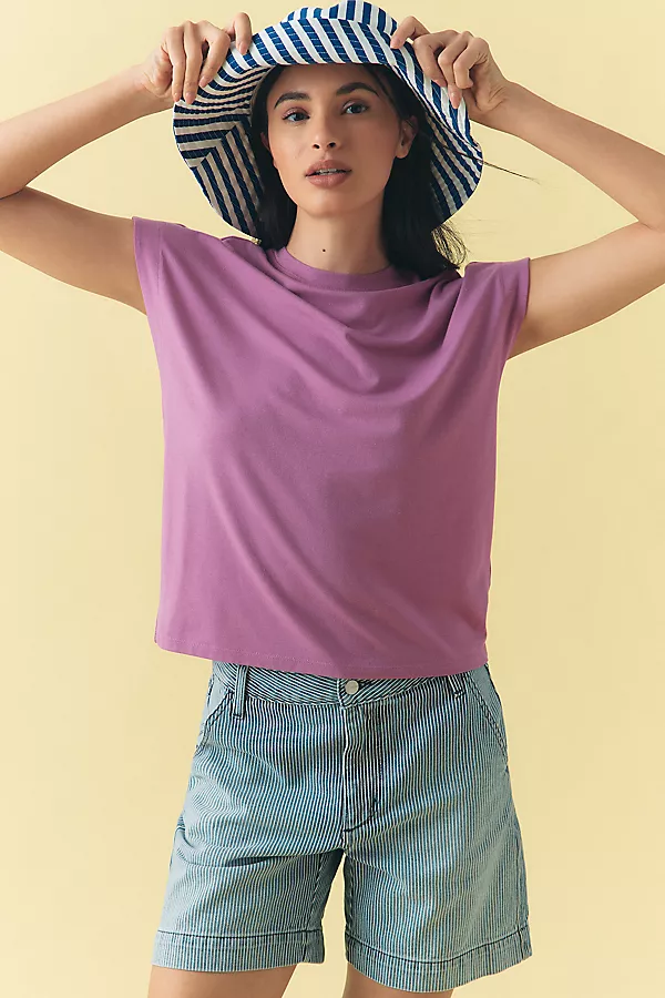 anthropologie By Anthropologie Muscle Tee Rosey Pink