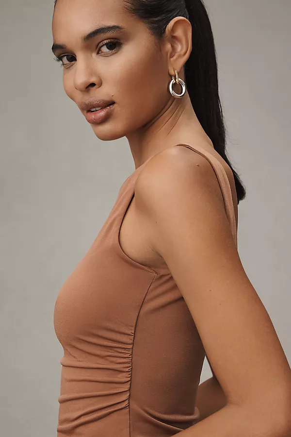 Anthropologie By Anthropologie Scoop-Back Tank Burnt Paprika