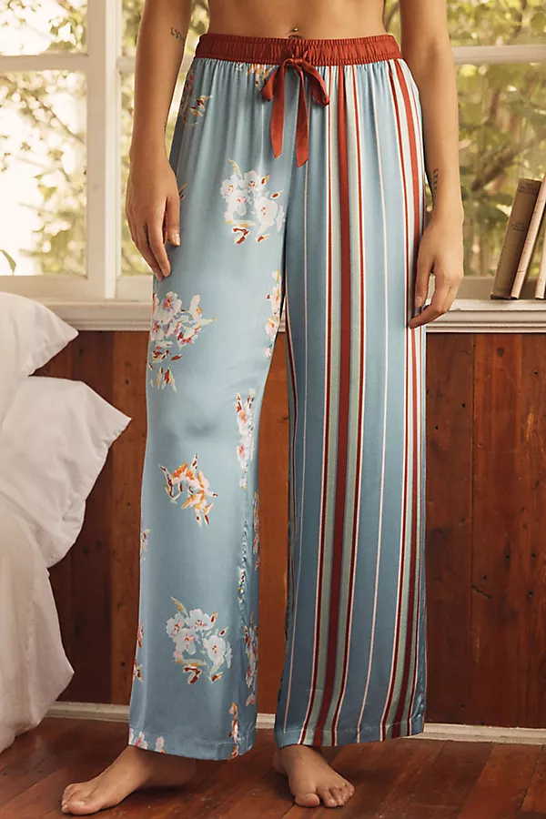Anthropologie By Anthropologie Silky Pajama Pants Slate