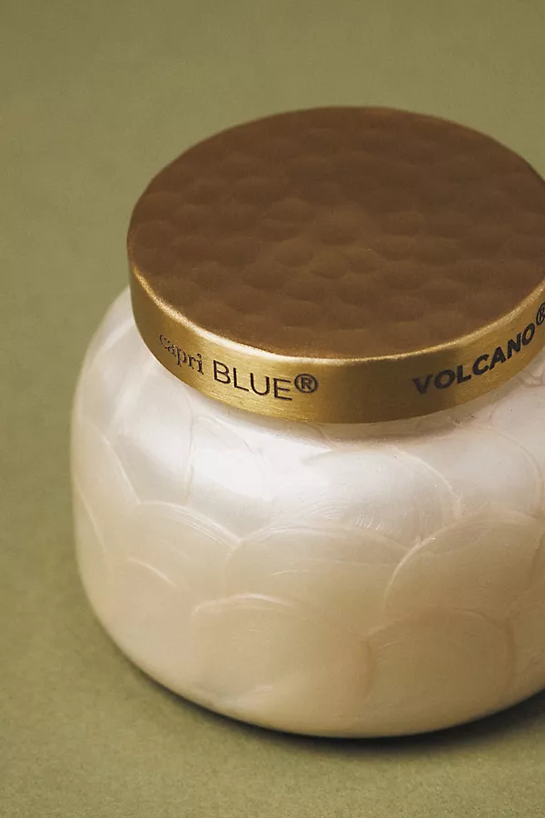 Anthropologie Capri Blue Volcano Capiz Jar Candle​ Volcano