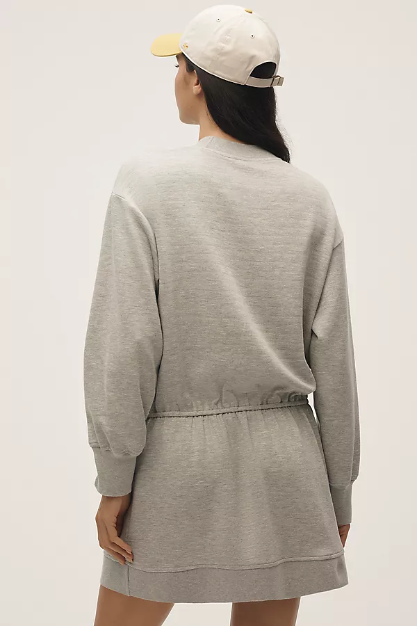 Anthropologie Daily Practice Long-Sleeve MIni Dress Heather Grey