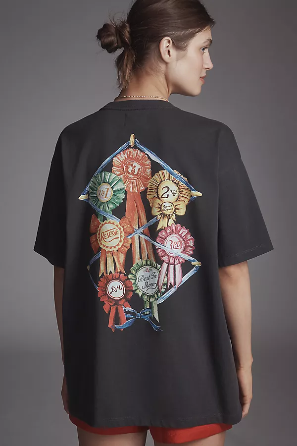 Anthropologie Damson Madder Best In Show Tee Charcoal