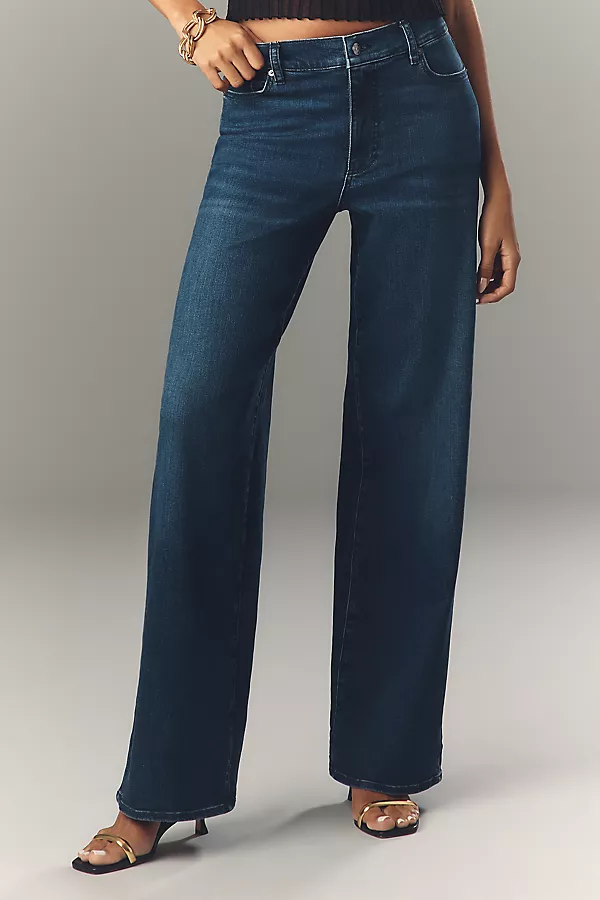 Anthropologie FRAME Le Slim Palazzo High-Rise Wide-Leg Jeans Keepsake