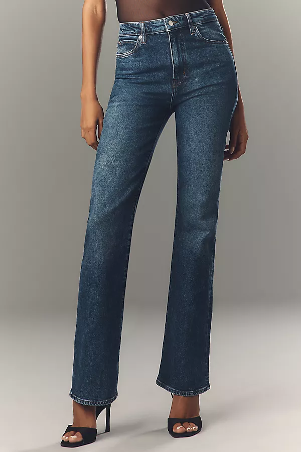 Anthropologie FRAME The Arrow High-Rise Flare Jeans Rival