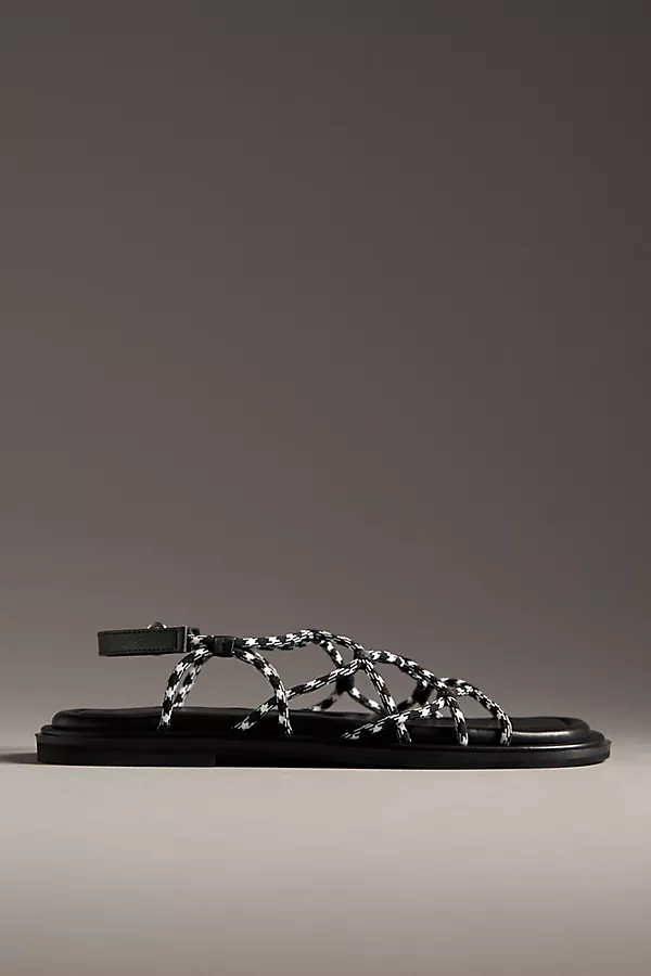 anthropologie Intentionally Blank Lychee Sandals Black