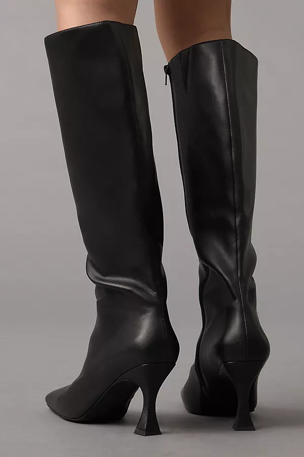 Anthropologie Jeffrey Campbell Checkmate Boots BLACK