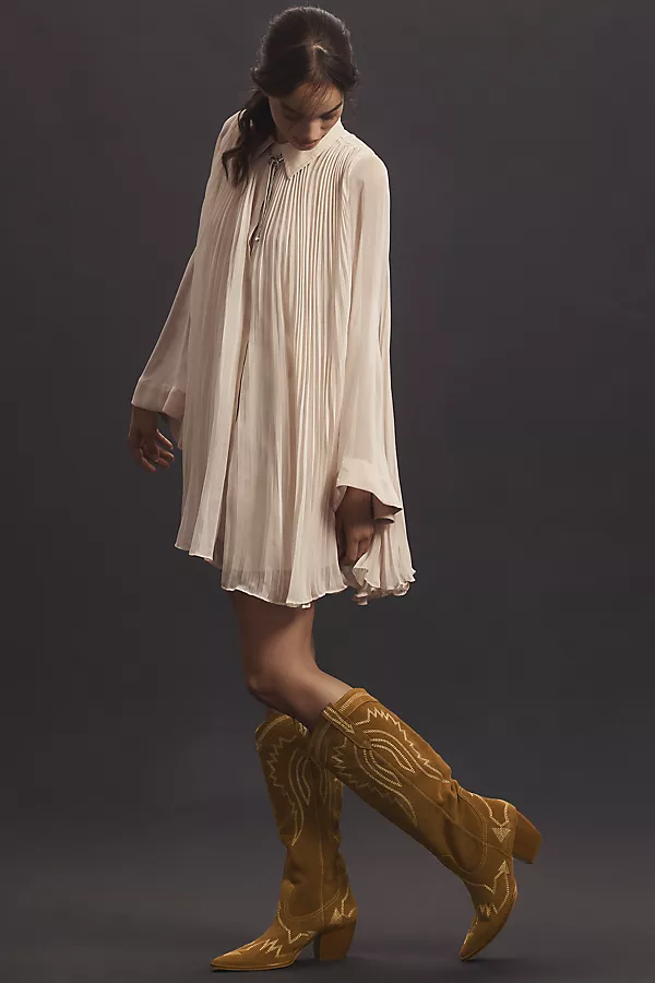 anthropologie Matisse x Anthropologie Loretta Pull-On Western Boots Neutral