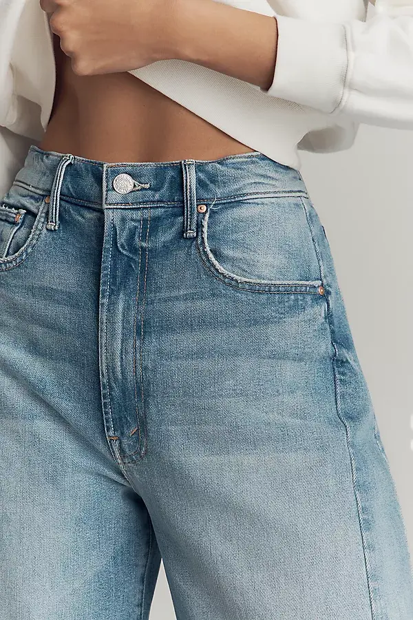 Anthropologie MOTHER The Half-Pipe High-Rise Tapered Jeans I Confess