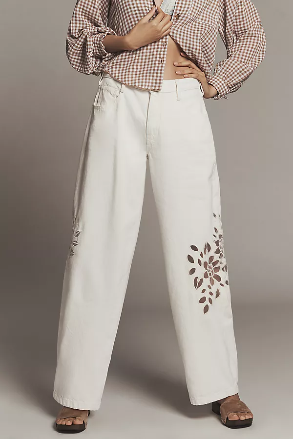 Anthropologie Pilcro Mid-Rise Relaxed Tapered Jeans Dovedale Wash