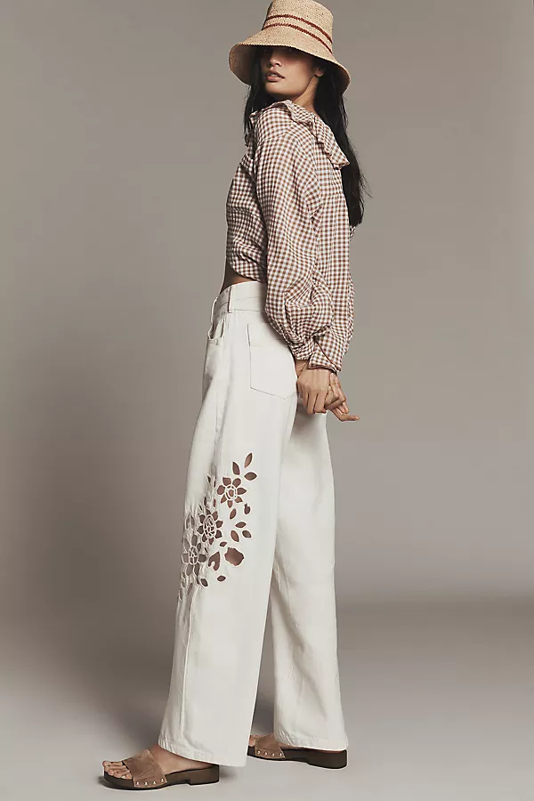 Anthropologie Pilcro Mid-Rise Relaxed Tapered Jeans Dovedale Wash