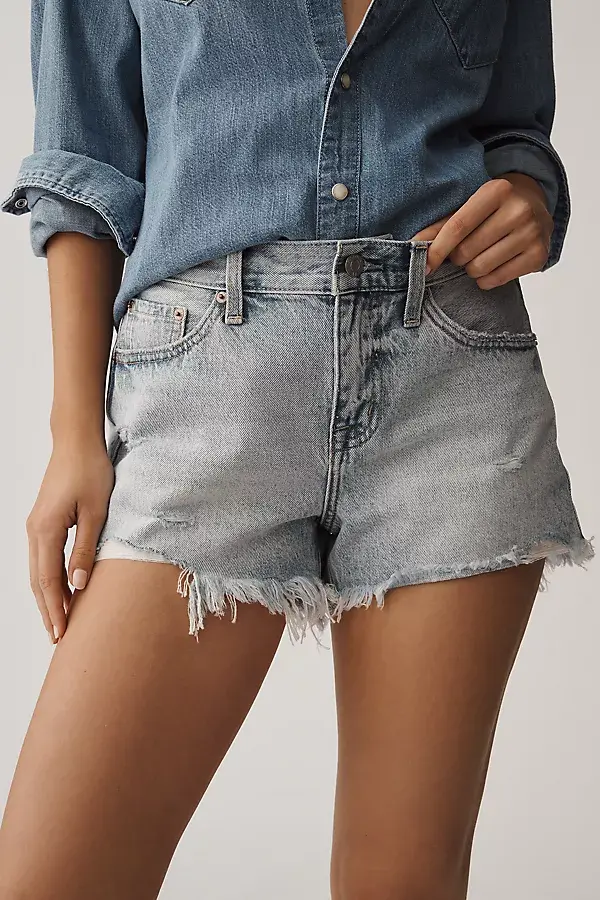Anthropologie Pistola Gigi Frayed Shorts Vivid Distressed