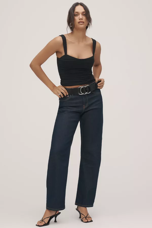 Anthropologie Reformation Trish Knit Tank Top Black