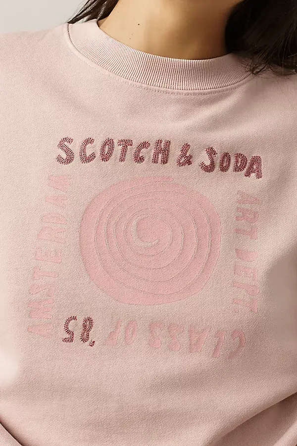 Anthropologie Scotch & Soda Cotton Pullover Sweater Burnished Lilac