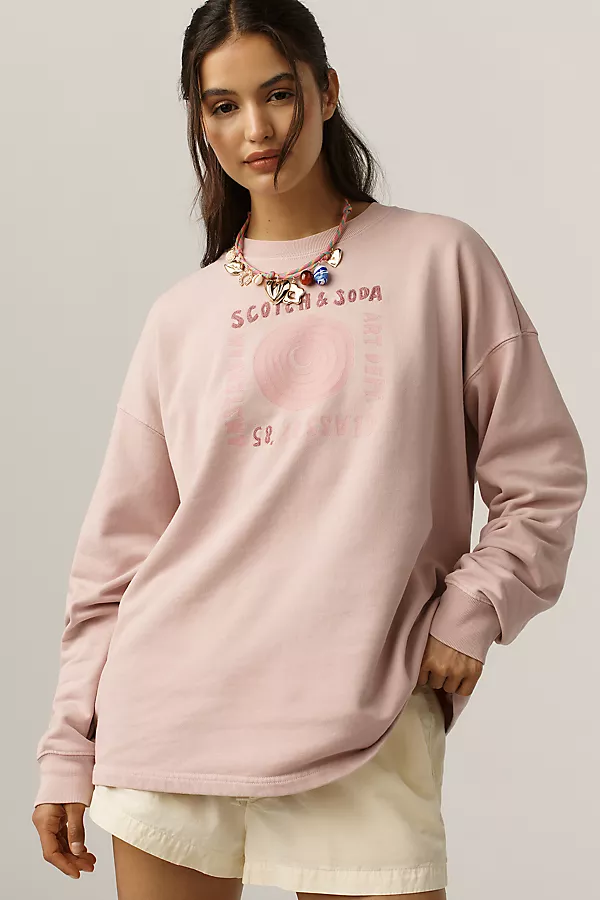 Anthropologie Scotch & Soda Cotton Pullover Sweater Burnished Lilac