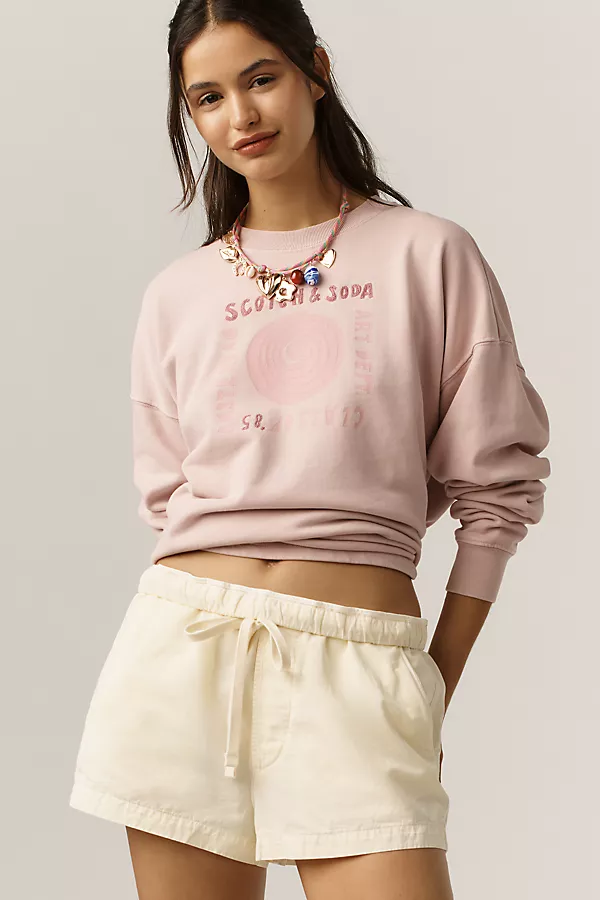 anthropologie Scotch & Soda Cotton Pullover Sweater Burnished Lilac