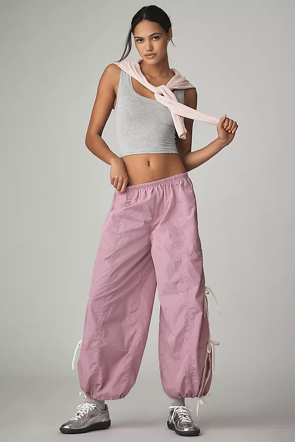 anthropologie The Bowline Parachute Pants by Daily Practice Lilac