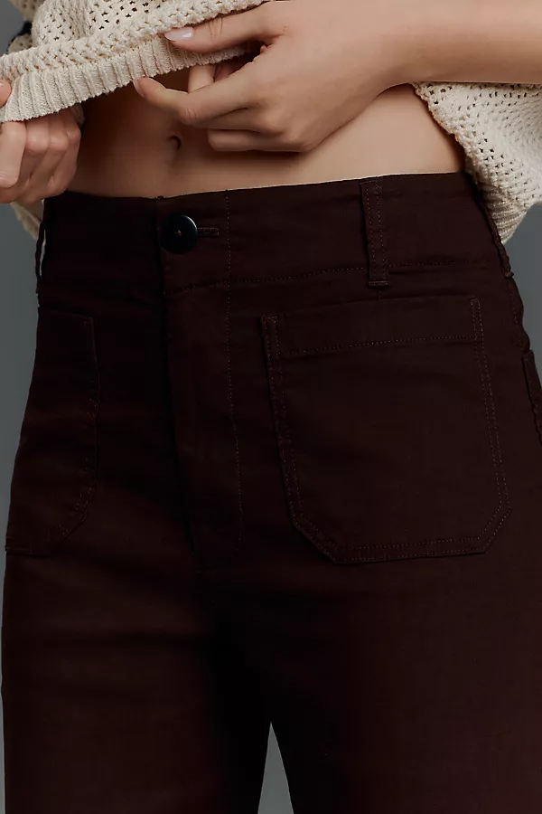 Anthropologie The Colette Full-Length Wide-Leg Pants By Maeve BROWN