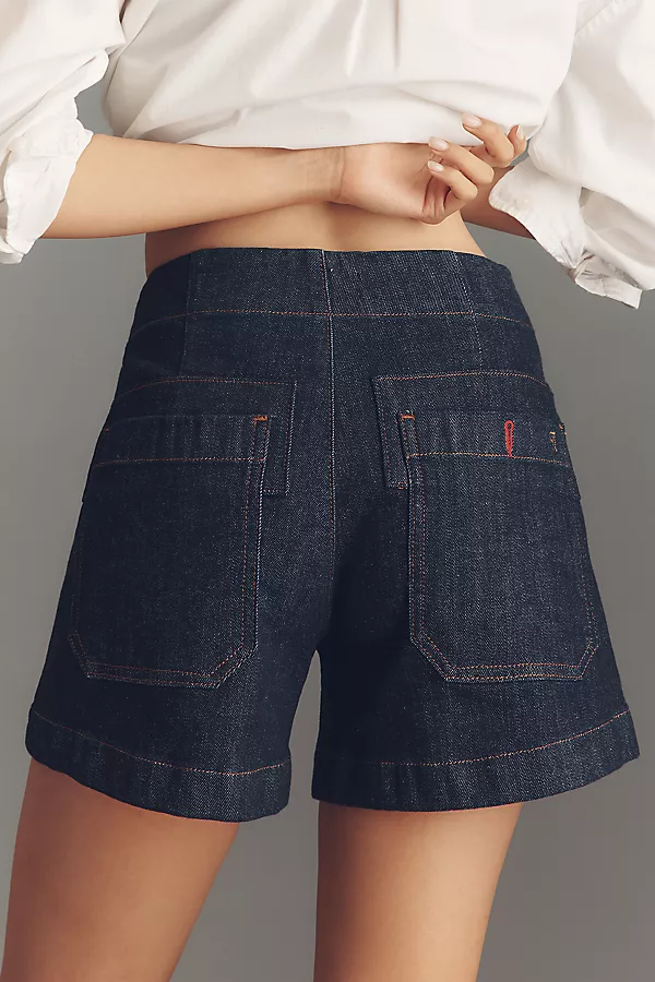 Anthropologie The Henri Camper Shorts By Pilcro Rinse Wash