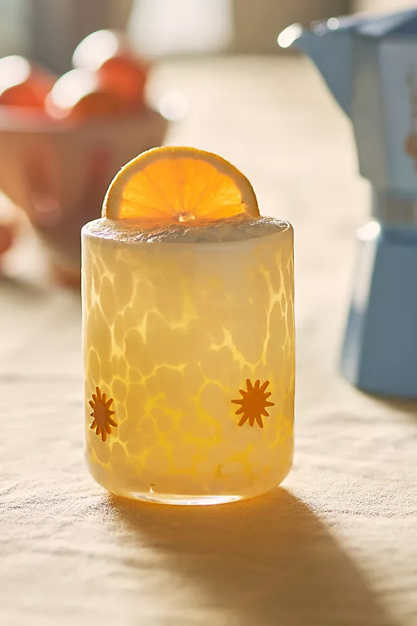 anthropologie The Icon Juice Glass: Confetti Edition Sun