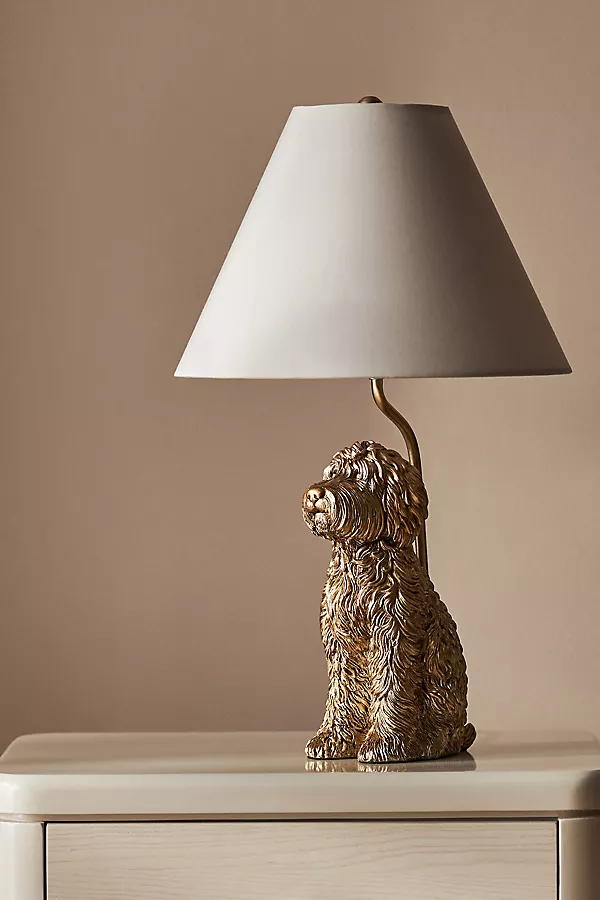 Anthropologie The Icon Table Lamp: Dog Edition Doodle