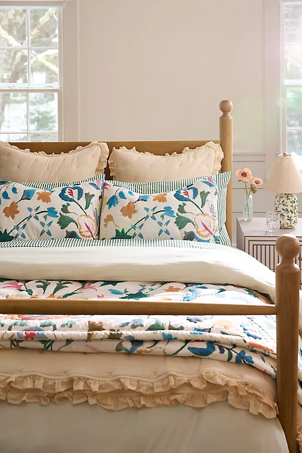 Anthropologie The Printed Cotton Voile Quilt Collection Sawyer