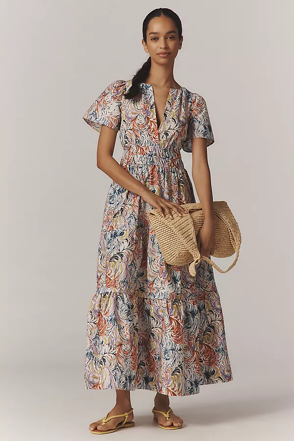 anthropologie The Somerset Maxi Dress Painterly Floral anthropologie The Somerset Maxi Dress Painterly Floral