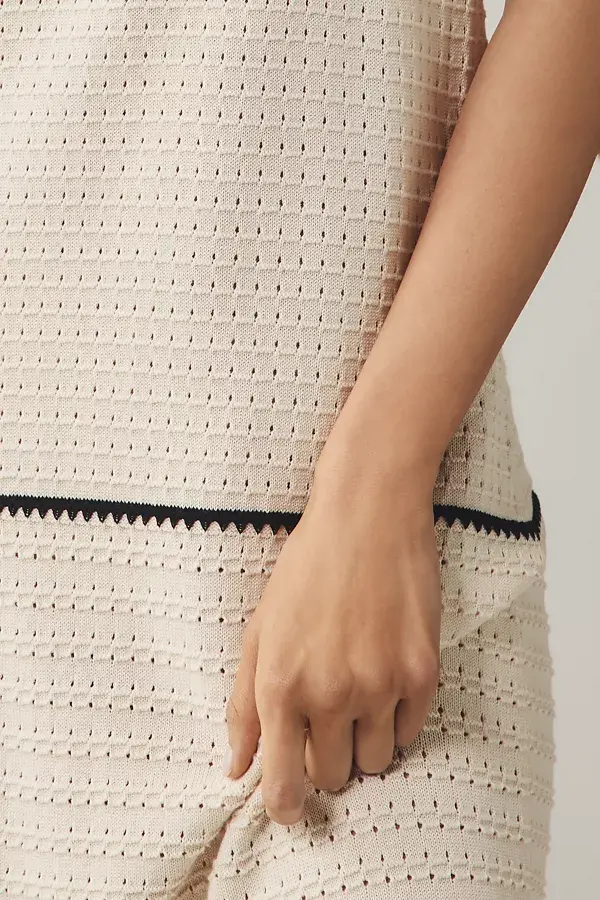 Anthropologie Varley Scott Scoop-Neck Sleeveless Midi Dress Birch