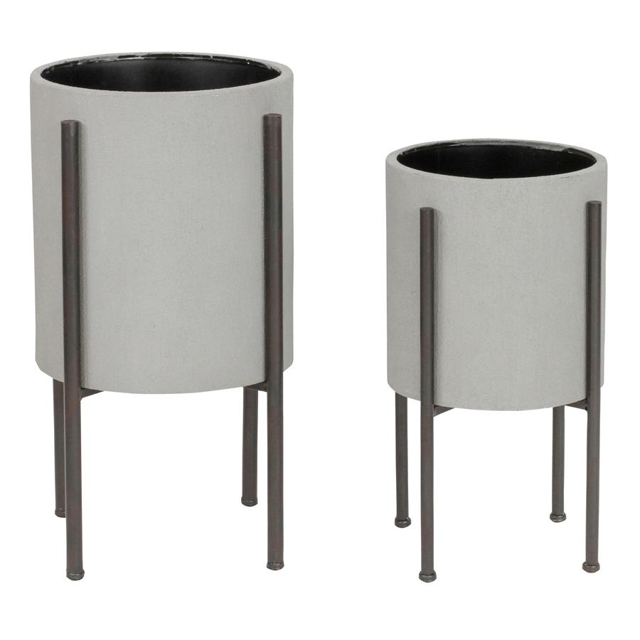 Aspire Home Accents 4770 - Tania Mid Century Planters (Set Of 2)