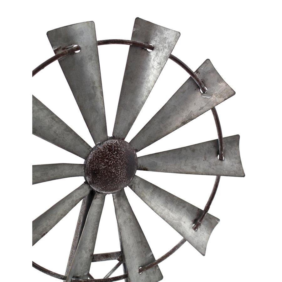 Aspire Home Accents 5124 - Farmhouse Windmill Table Top Decor (Set Of 2)
