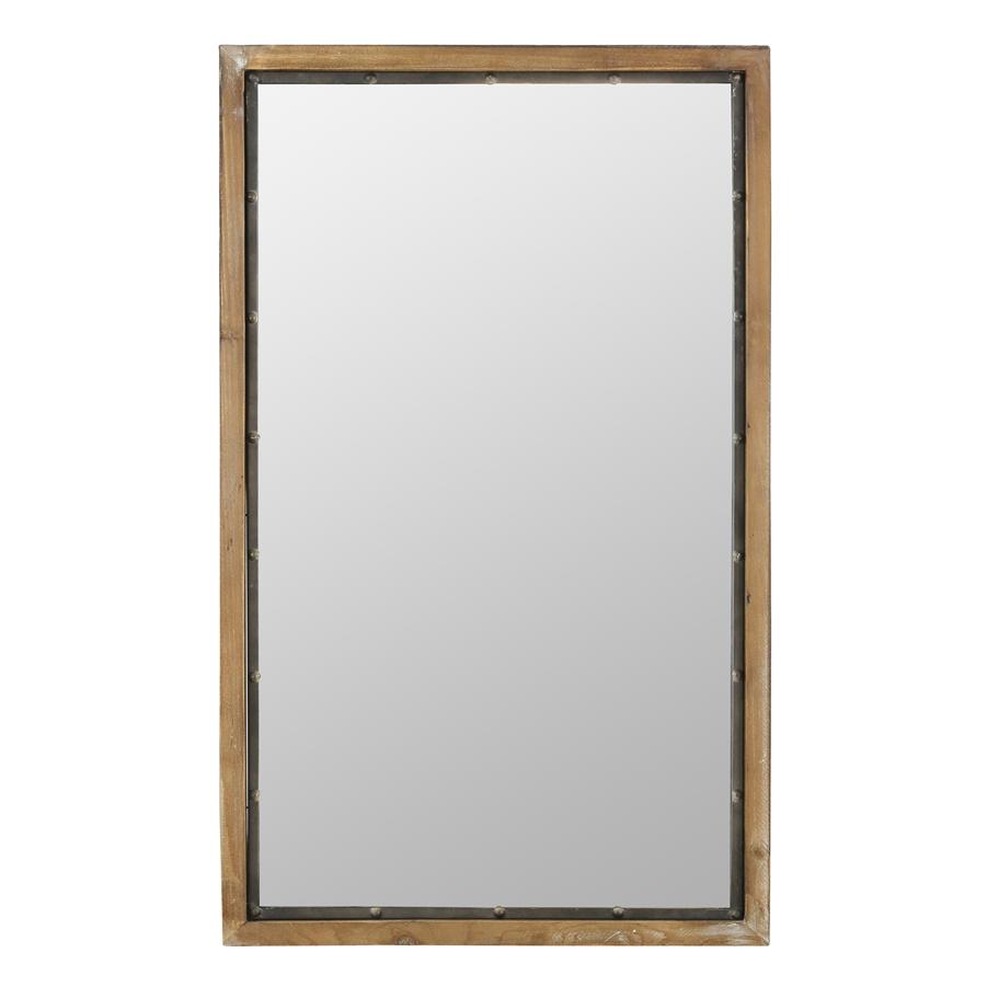 Aspire Home Accents 5520 - Marlon Rustic Wood Wall Mirror