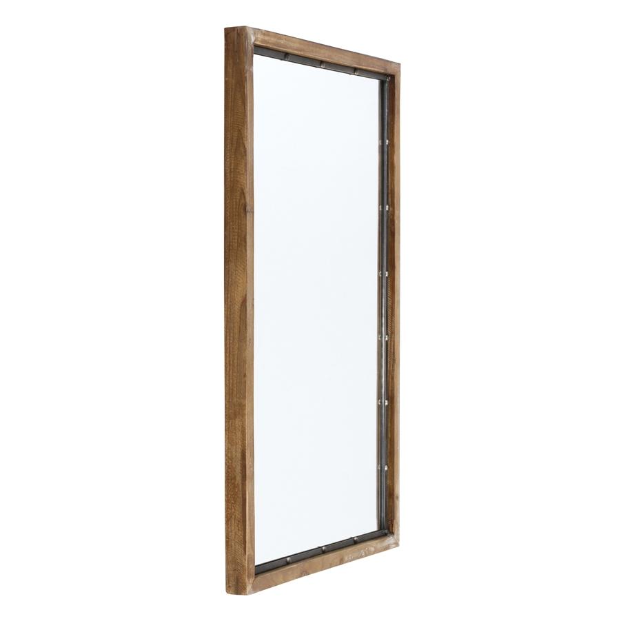 Aspire Home Accents 5520 - Marlon Rustic Wood Wall Mirror