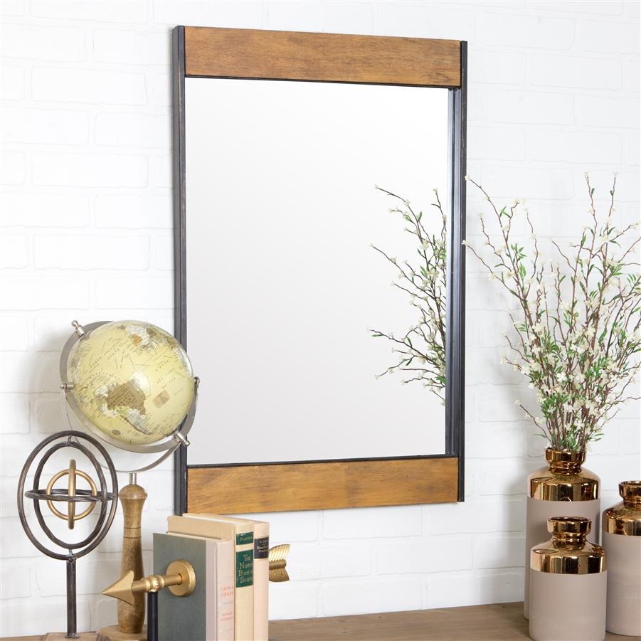 aspire home accents 5544 - Cliveden Wood & Metal Wall Mirror