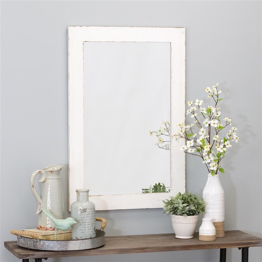 aspire home accents 6060 - Morris Wall Mirror - White 36 x 24