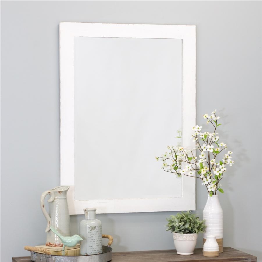 aspire home accents 6121 - Morris Wall Mirror - White 40 x 30