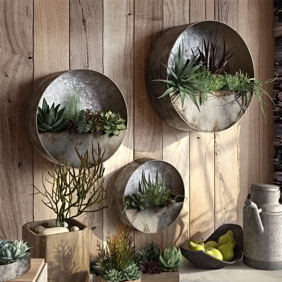 Aspire Home Accents 6473 - Aria Succulent Wall Planters (Set Of 3)
