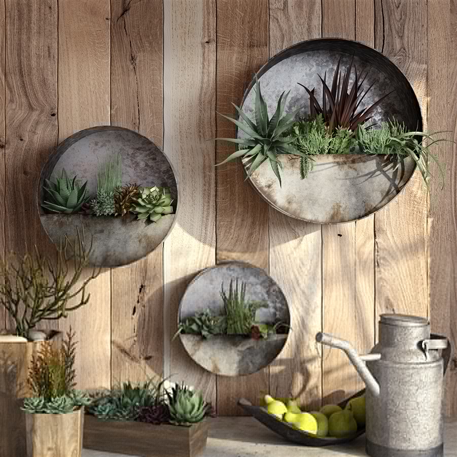 aspire home accents 6473 - Aria Succulent Wall Planters (Set of 3)