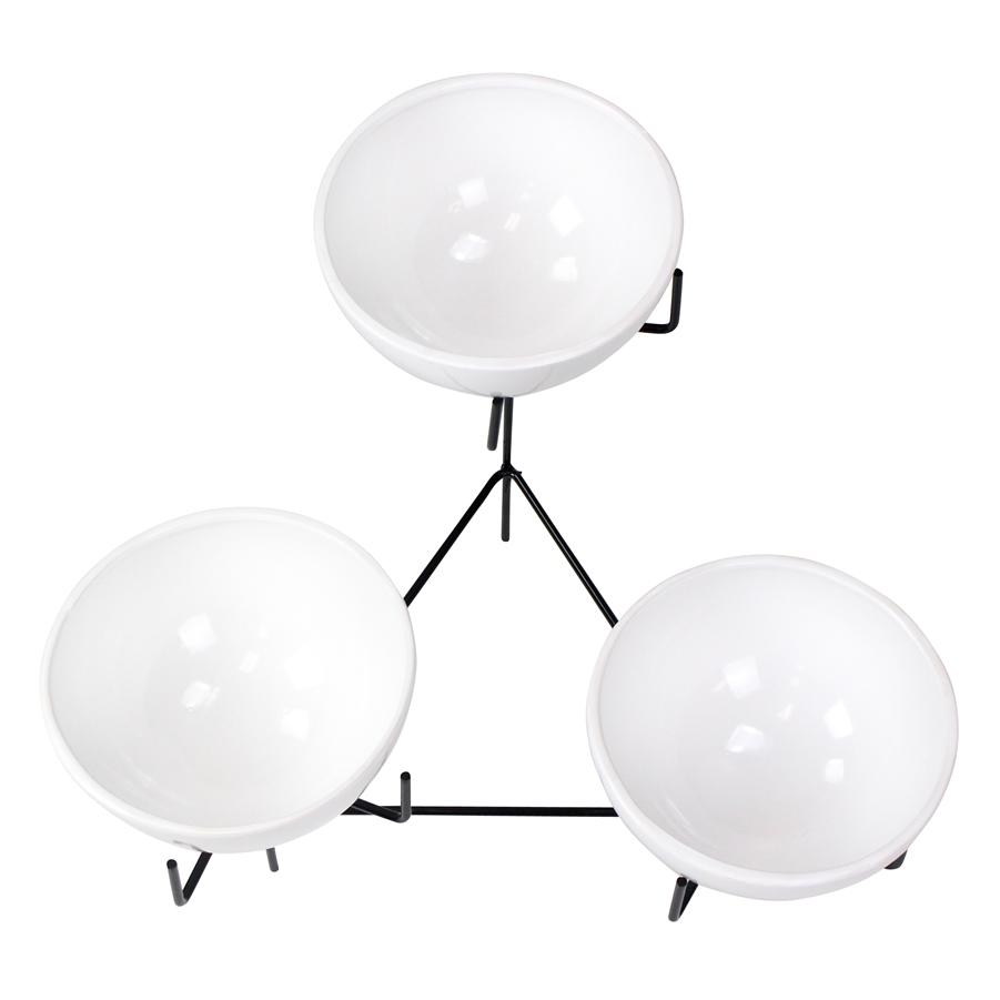 Aspire Home Accents 6640 - Zangora Modern Ceramic 3-Tier Planter