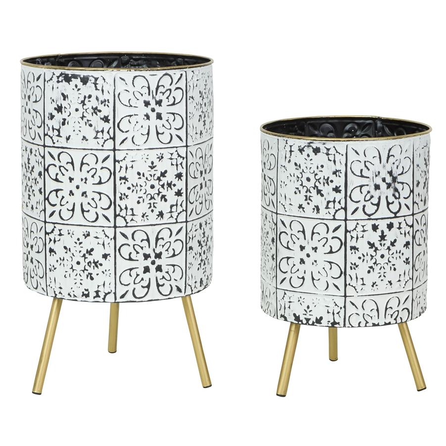 Aspire Home Accents 6978 - Bantu Modern Planters (Set Of 2)