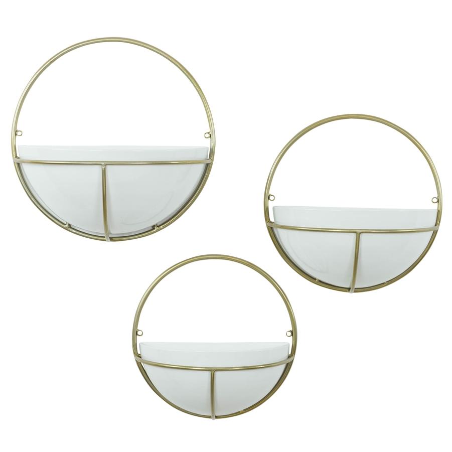 Aspire Home Accents 7159 - Isley Modern Wall Planters (Set Of 3)
