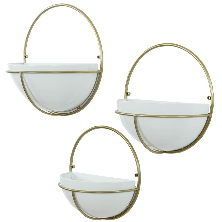 Aspire Home Accents 7159 - Isley Modern Wall Planters (Set Of 3)