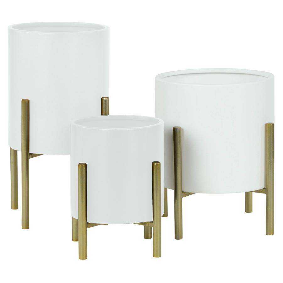 Aspire Home Accents 7166 - Brevyn Small Mid Century Modern Planters (Set Of 3)